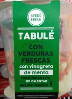 Tabulé con verduras frescas con vinagreta de menta
