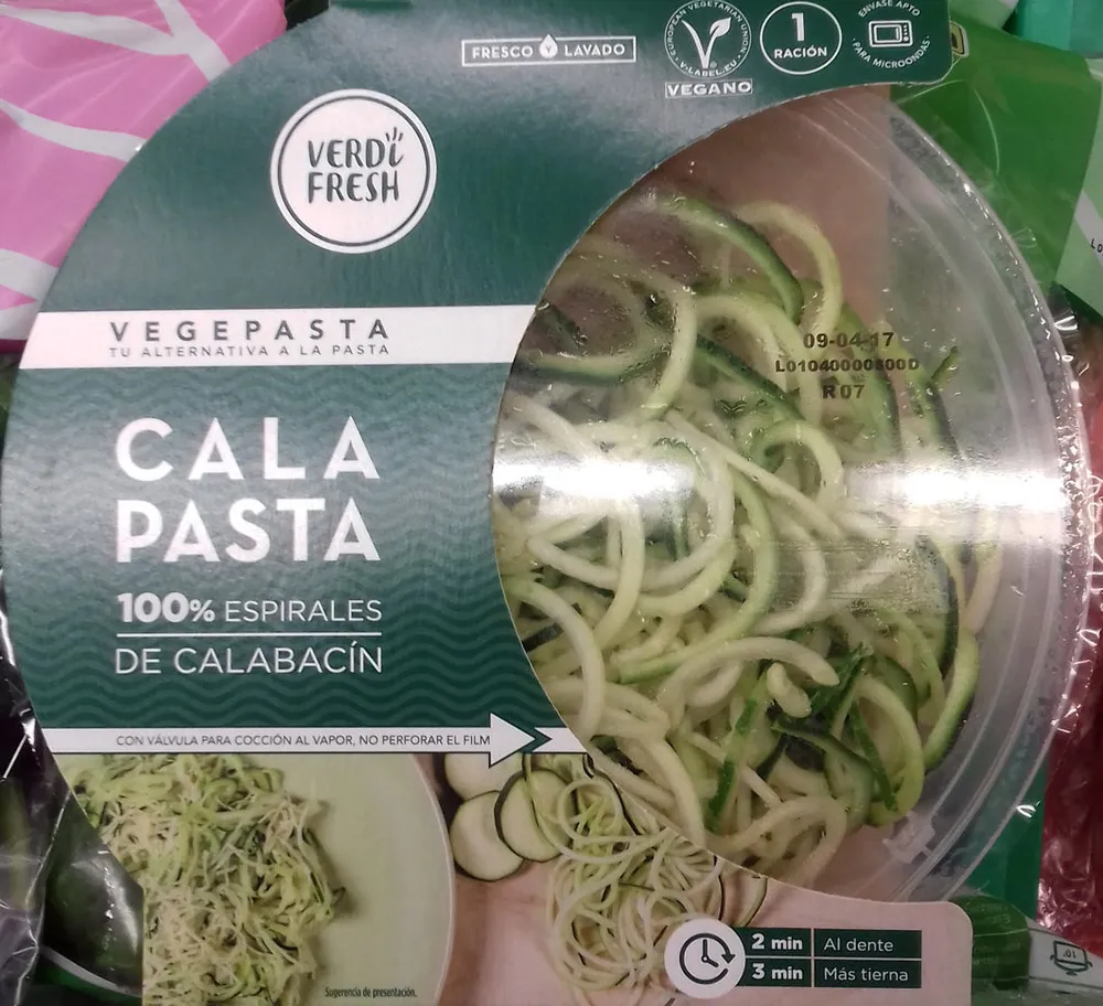 Cala Pasta 100% espirales de calabacín