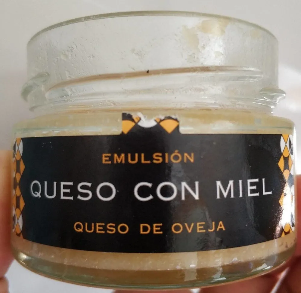 Emulsión queso con miel