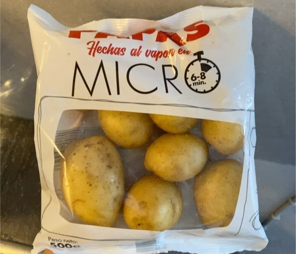 Papas al vapor de micro