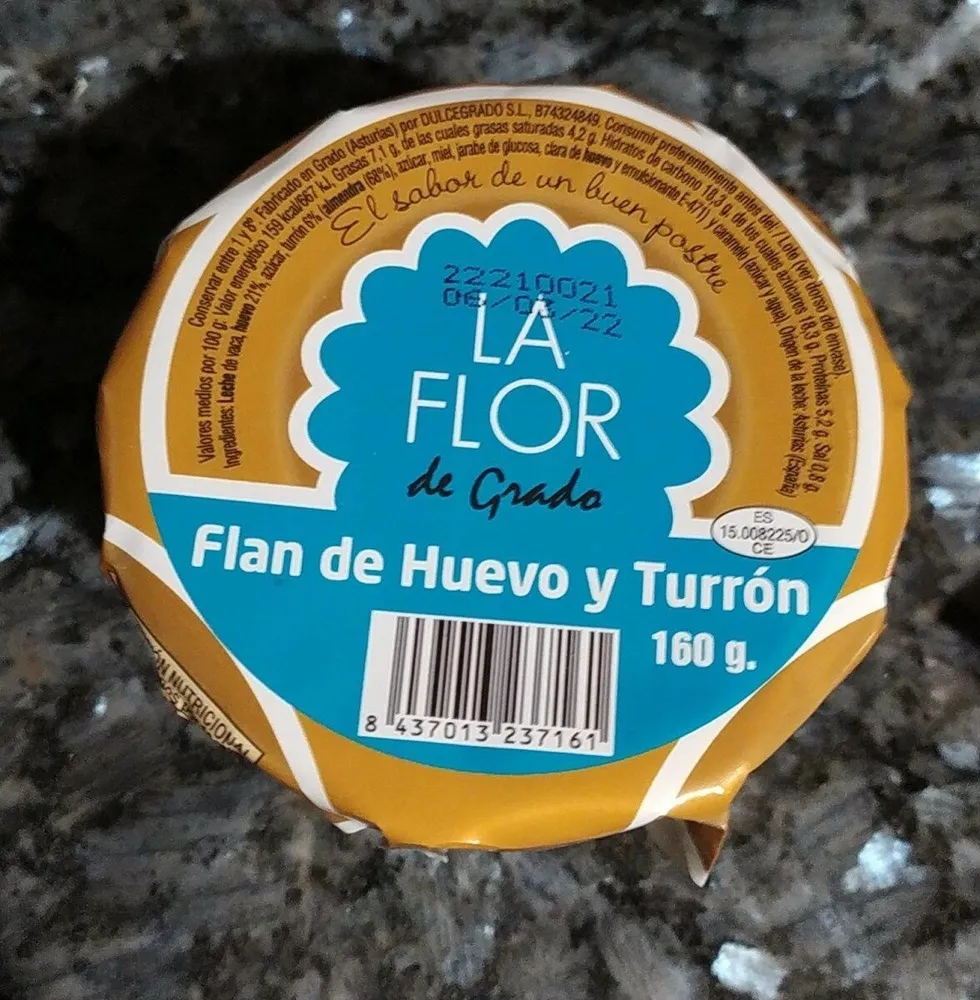 Flan de Huevo y Turrón
