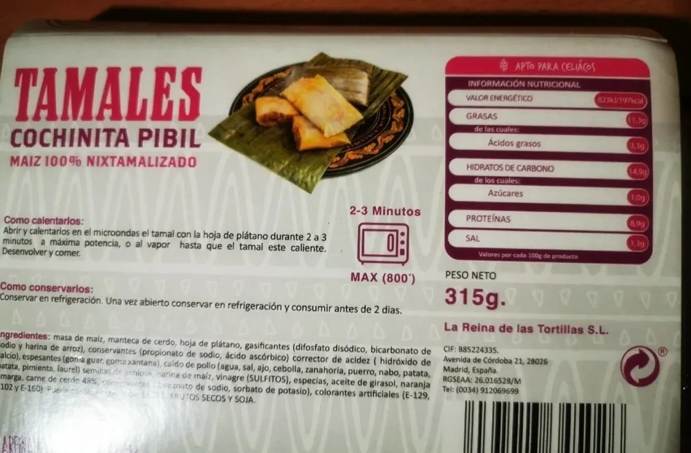 Tamales cocinita pibil