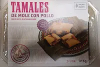 Tamales de mole con pollo