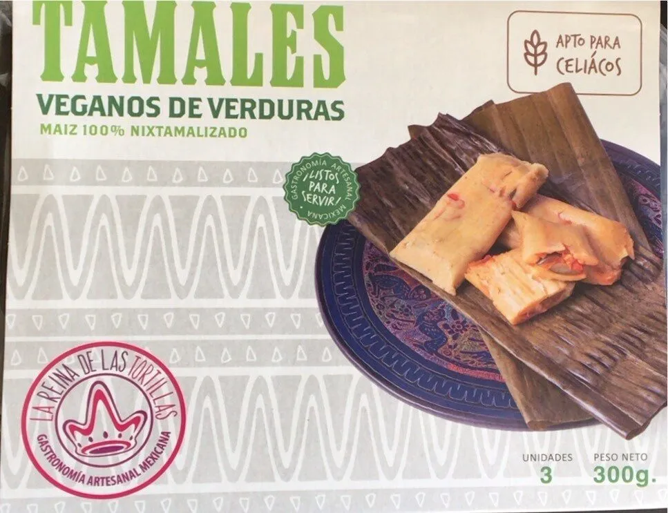Tamales veganos de verduras