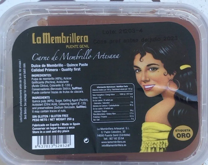 Carne de membrillo artesana