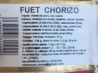 Fuet chorizo