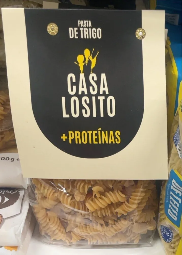 Pasta trigo proteinas