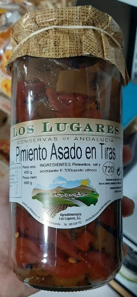 Pimiento asado en tiras