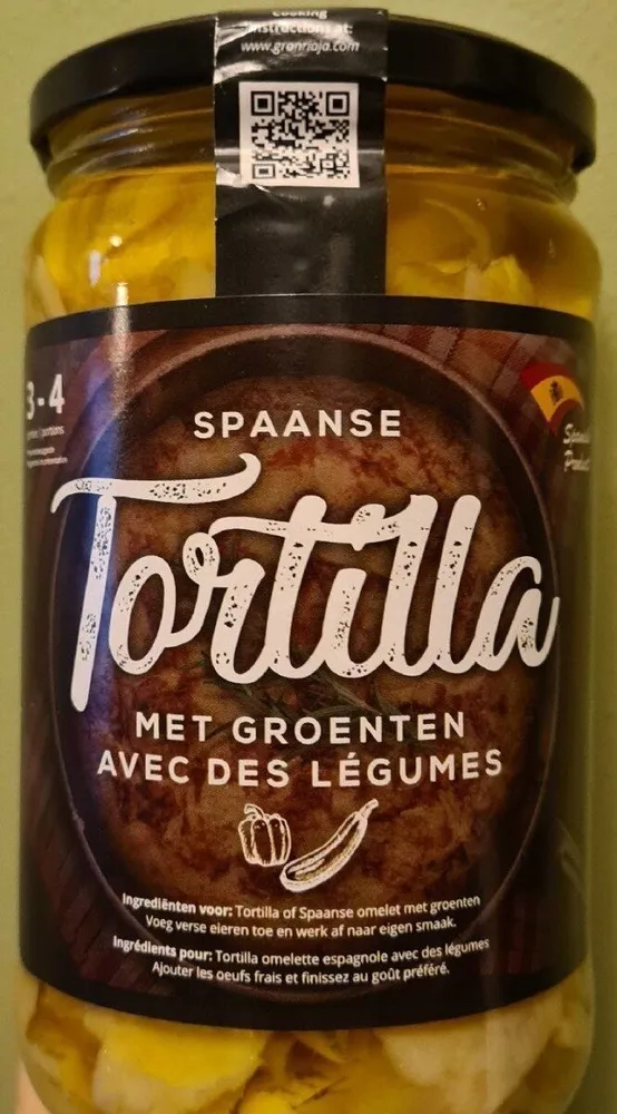 Tortilla avec des légumes