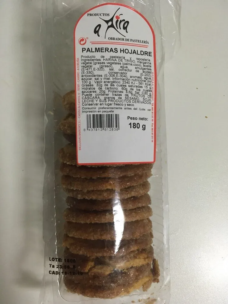 Palmeras de hojaldre