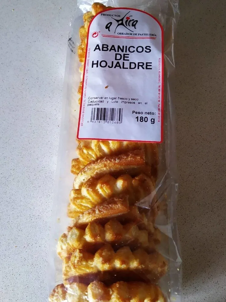Abanicos de hojaldre