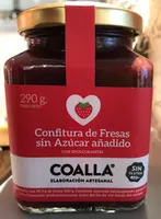 Confitura de fresas sin azúcar añadido
