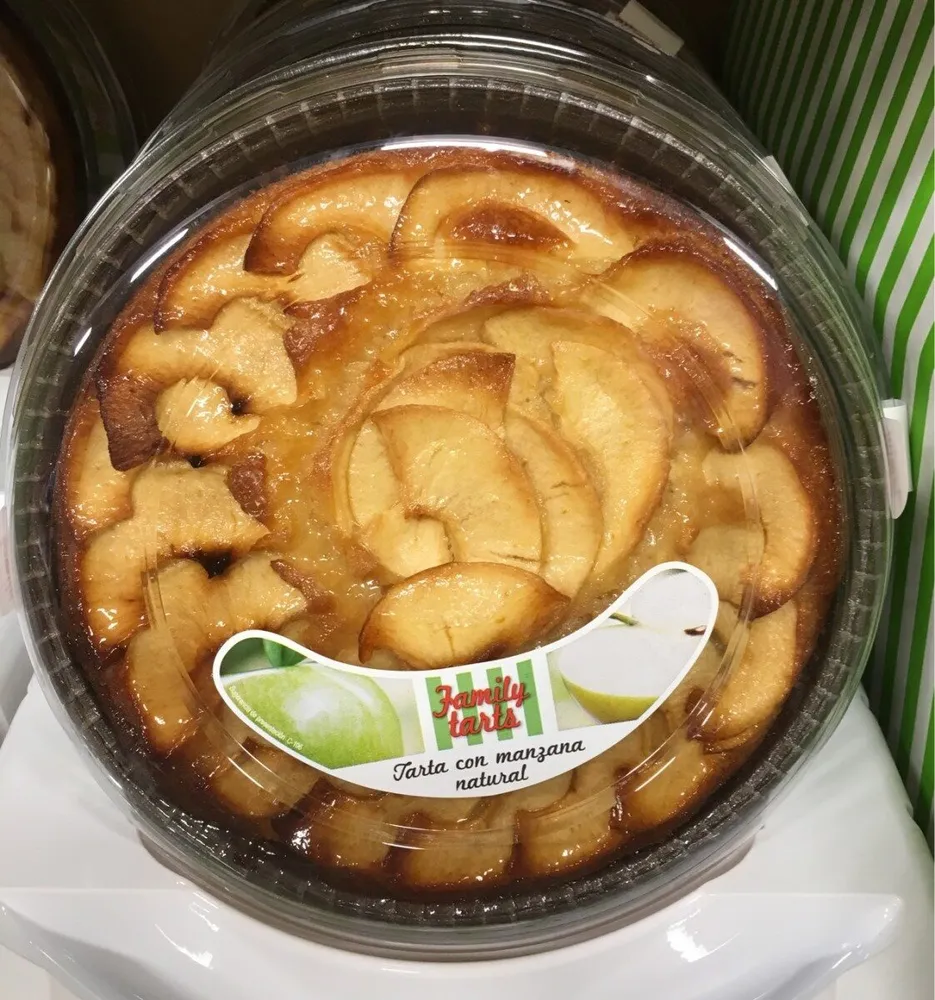 Tarta con manzana natural