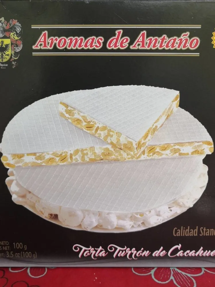 Tarta turron de cacahuète