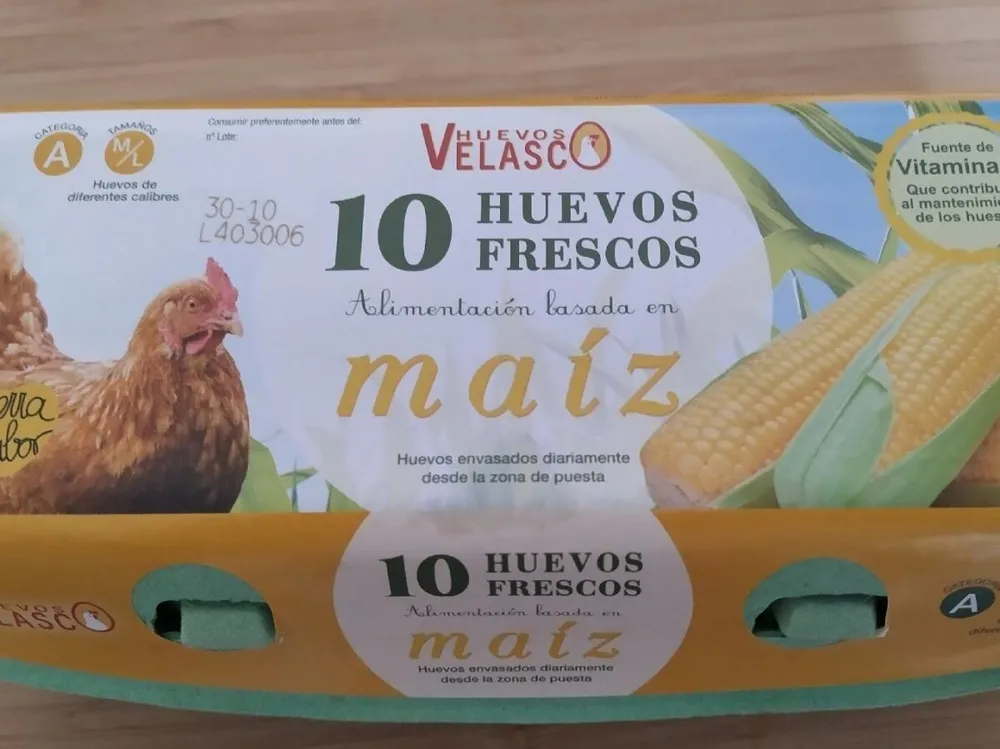 10 huevos frescos