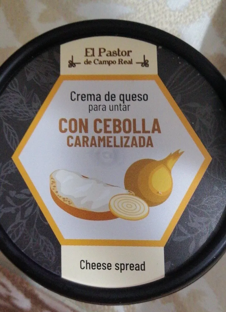 Crema de queso para untar con cebolla caramelizada