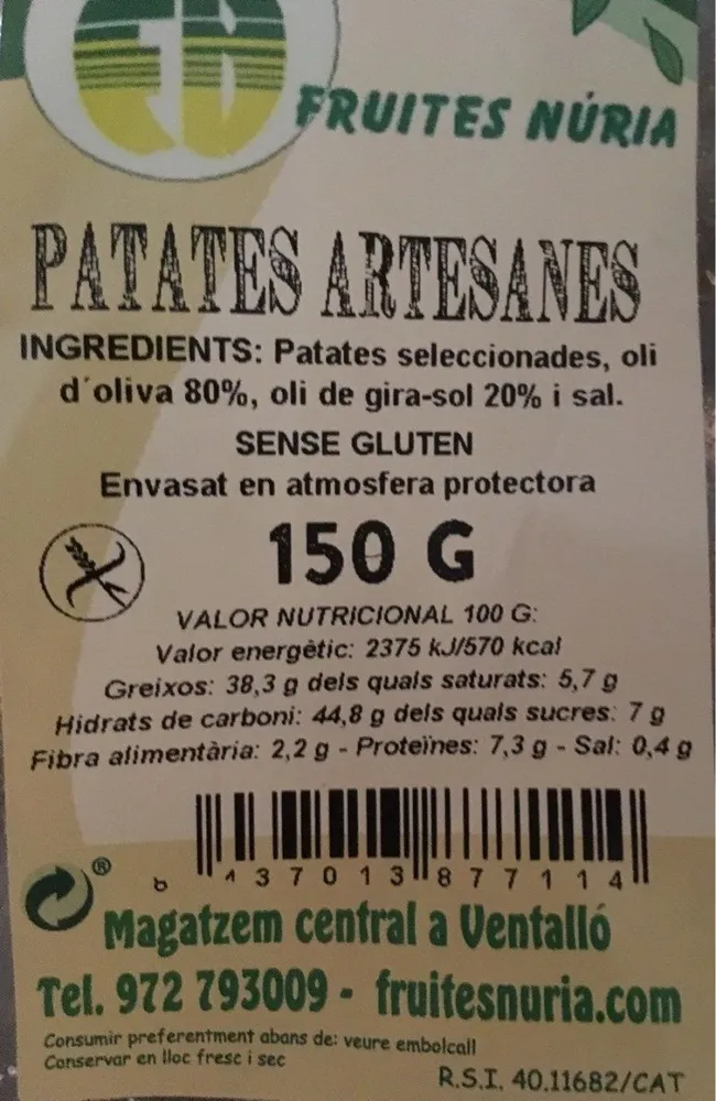 Patates artesanes