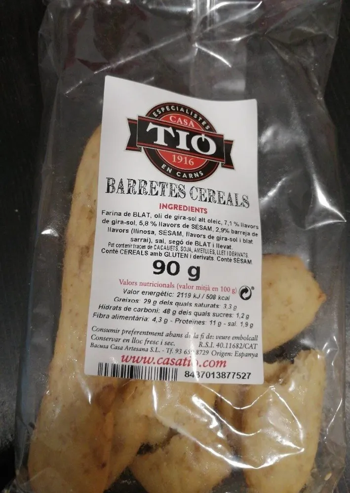 Barritas cereales