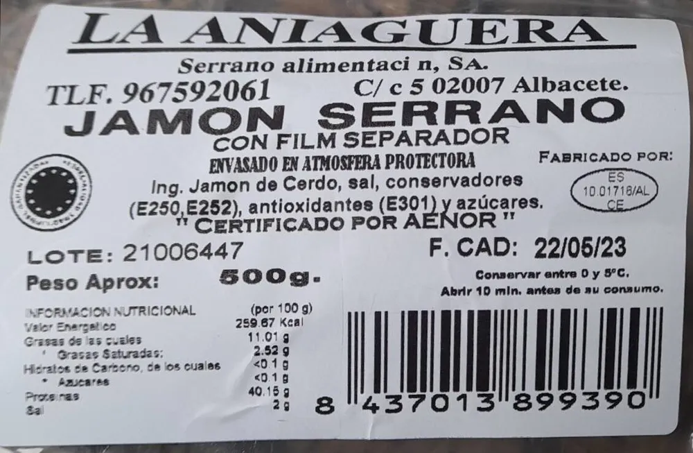 Jamon serrano