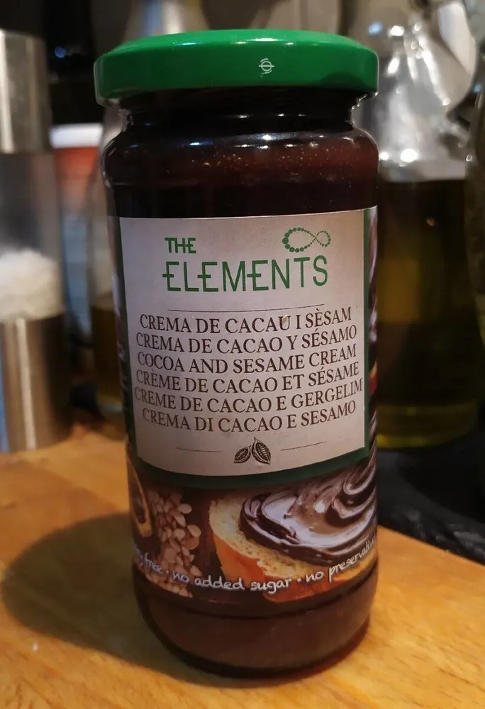 Crema de cacao y sésamo