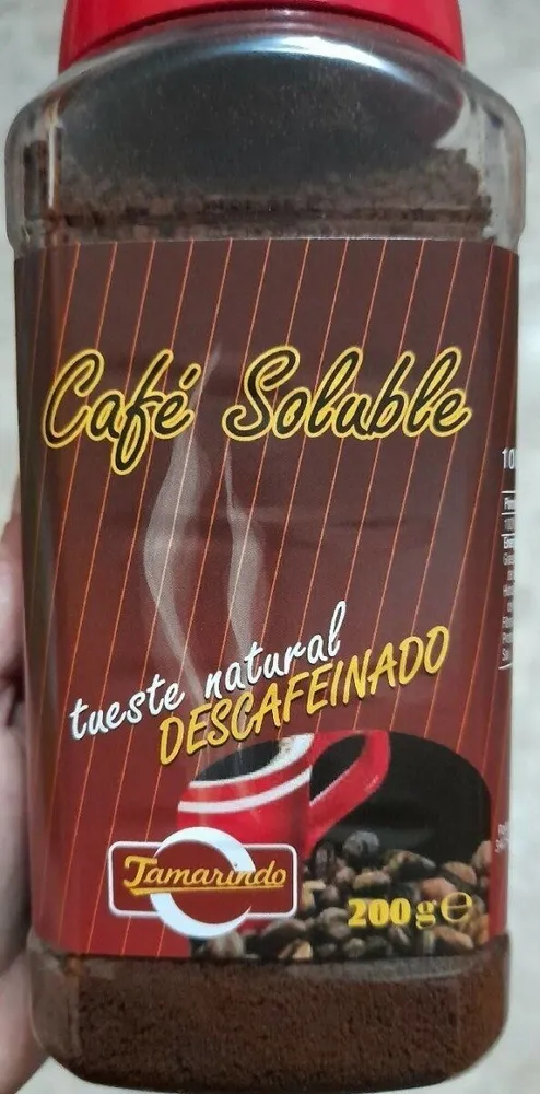 Café soluble descafeinado