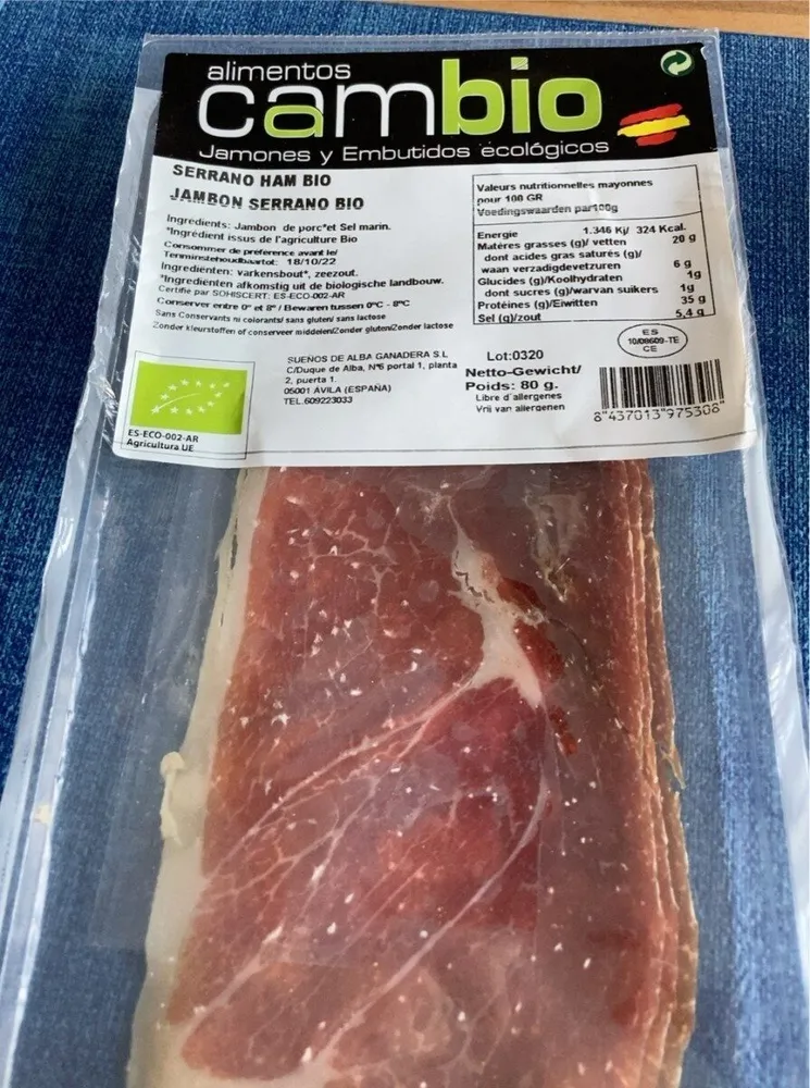 Jambon serrano bio