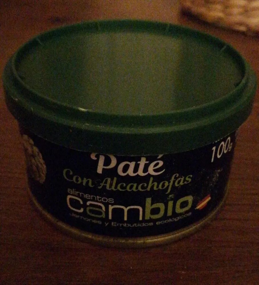 Paté con alcachofas