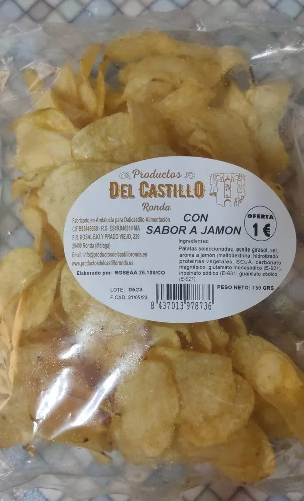 Patatas con sabor a jamón