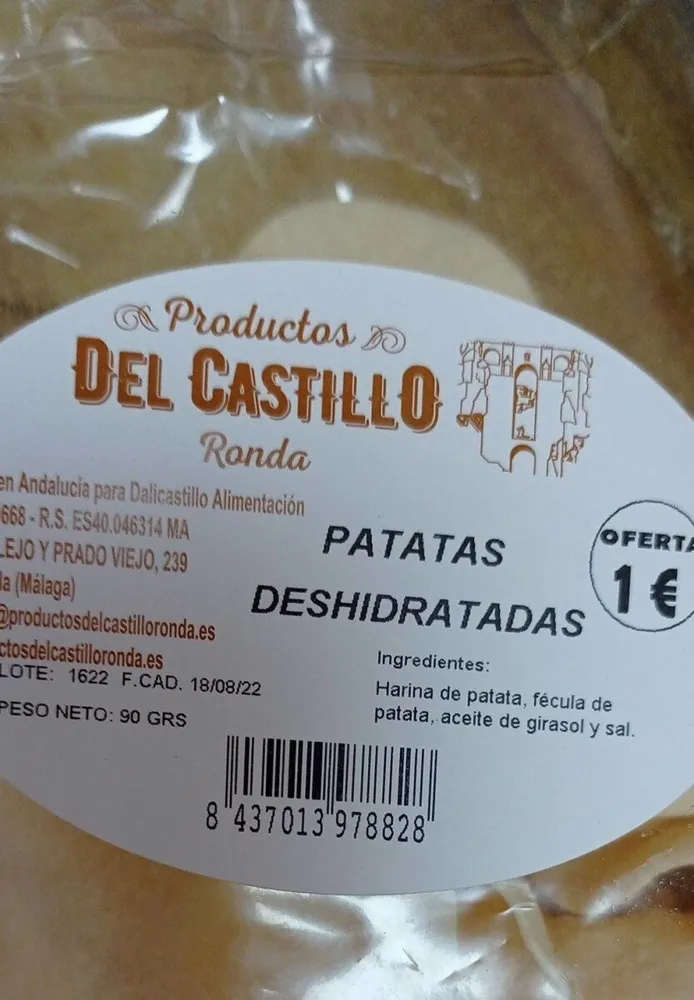 Patatas deshidratadas