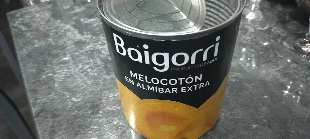 Melocotón en almíbar