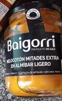 Melocotón mitades extra en almíbar ligero