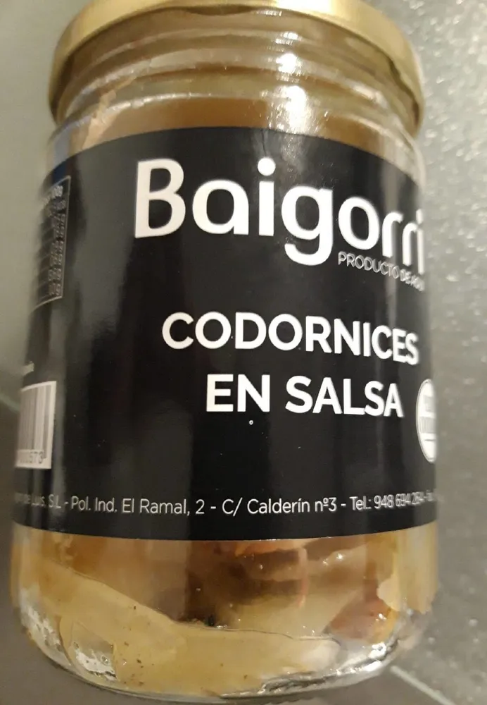 Codornices en salsa