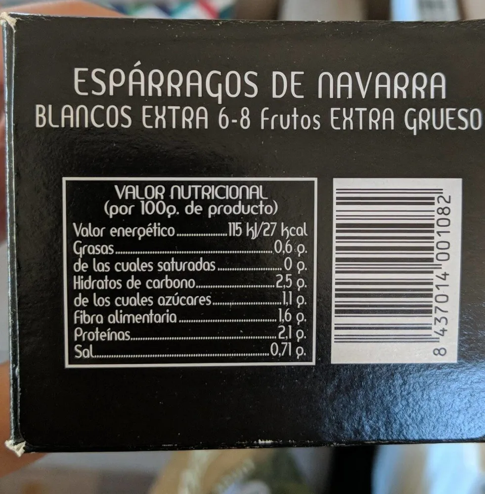 Baigorri selección  espárrago blanco extra
