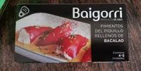 Pimientos del piquillo rellenos de bacalao
