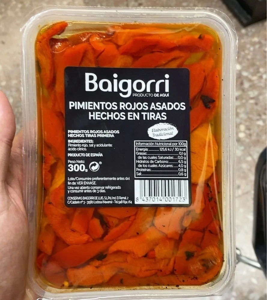Pimientos rojos asados