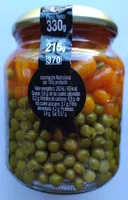 Guisantes extra finos y zanahorias baby