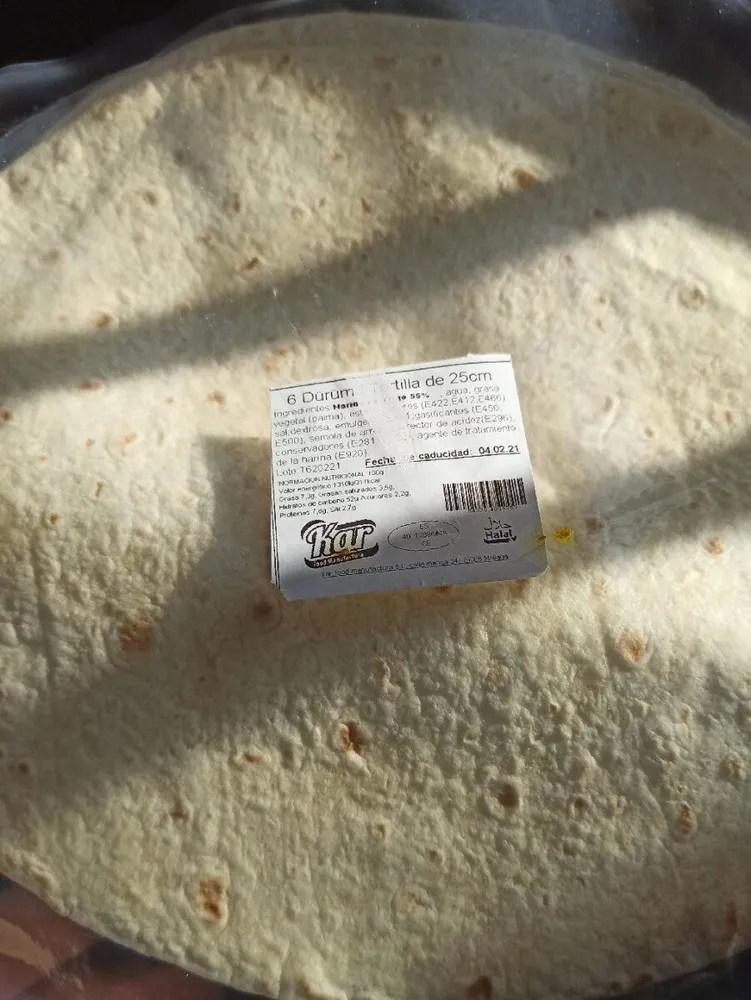 Dürum Tortilla de 25cm