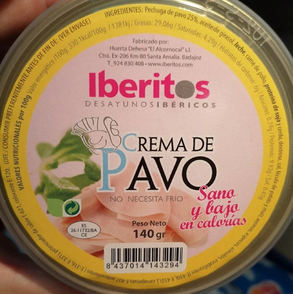 Crema de pavo