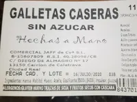 Galletas caseras  sin azucar