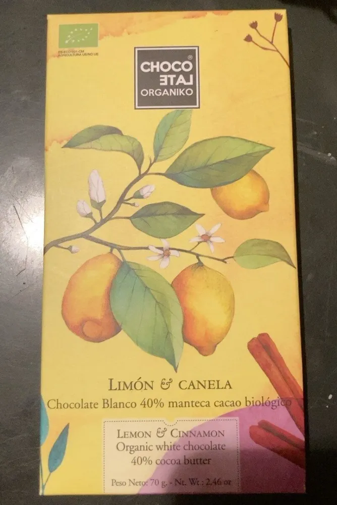 Chocolat blanc - citron, canelle
