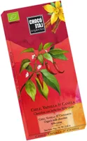 Chocolate con leche con chile, vainilla y canela