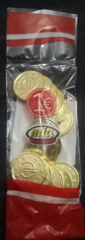 Monedas de chocolate