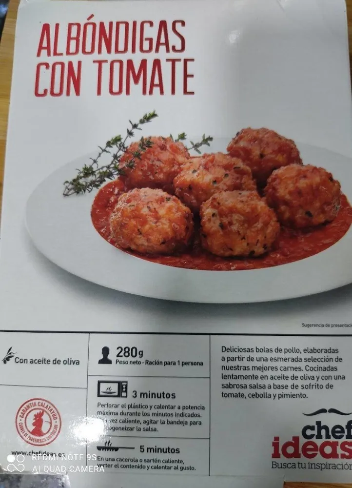 Albóndigas con tomate