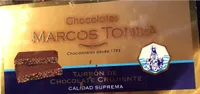 Turron de chocolate crujiente