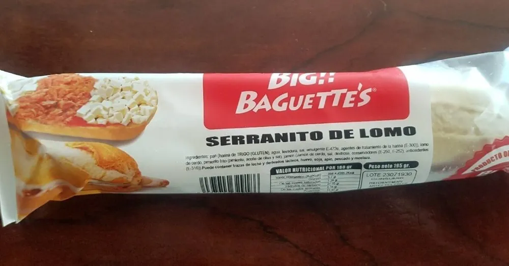 Big!!Baguettes Serranito de lomo
