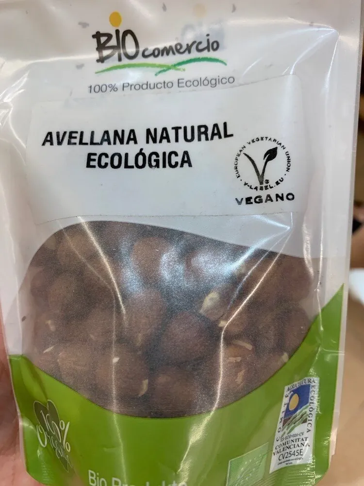 Avellana natural ecologica