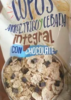 Copos arroz integrales con chocolate