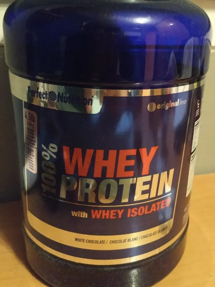 100% WHEY PROTEIN with WHEY isolated.