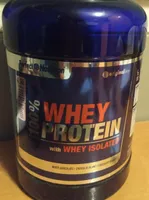 100% WHEY PROTEIN with WHEY isolated.