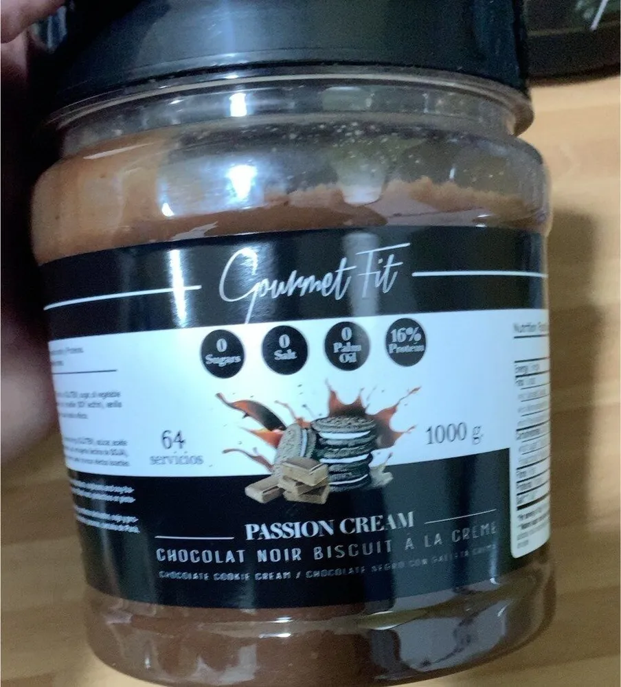 Passion cream chocolat noir biscuit